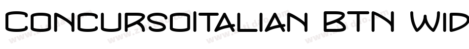 ConcursoItalian BTN Wide字体转换